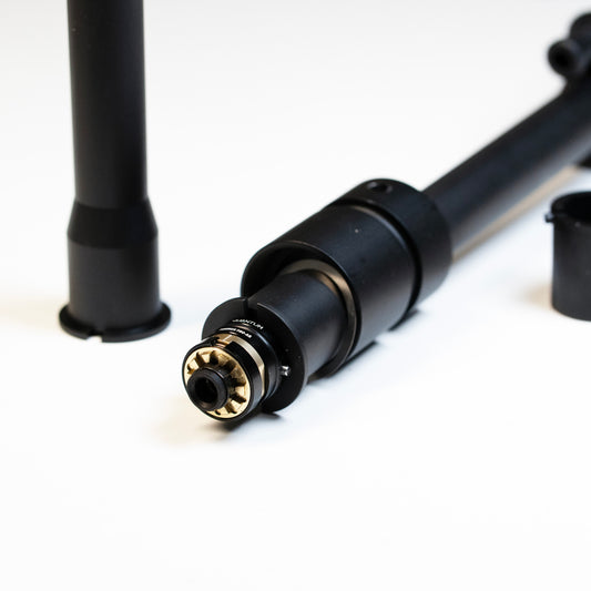 100M 4UAD Magnus compatible carbon steel one-piece outer barrel for VFC HK416A5